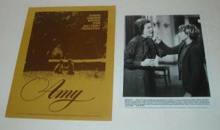 1981 Walt Disney Pictures Amy Promo Movie Press Kit 6 Photos Jenny Agutter Drama