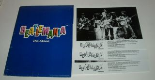 1981 Beatlemania The Movie Promo Press Kit Beatles Musical Concert Film