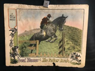 The Yellow Back 1926 Lobby Card Movie Poster Horse Racing Fred Humes