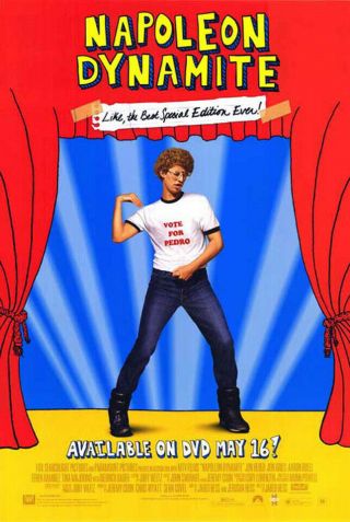 Napoleon Dynamite (2004) Dvd/video Poster - Single - Sided - Rolled