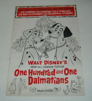 Walt Disney One Hundred And One Dalmatians Movie Promo Press Book Animated
