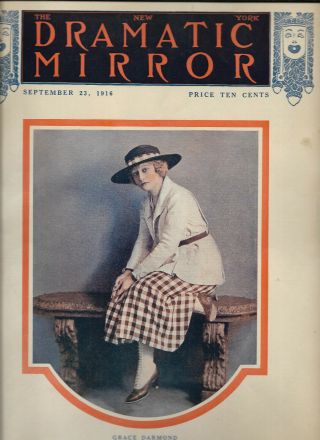 9 - 23 - 1916 The York Dramatic Mirror Silent Movies Grace Darmond Theater Illu
