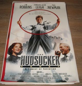 Rolled 1994 The Hudsucker Proxy 1 Sheet Movie Poster Tim Robbins Paul Newman