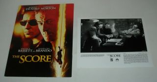2001 The Score Promo Movie Press Kit 4 Photos Robert De Niro Edward Norton Crime