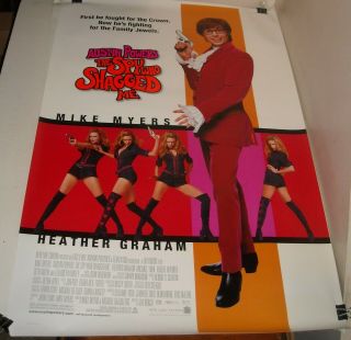 Rolled Austin Powers The Spy Who Shagged Me Double Sided Movie Poster Mike Myers