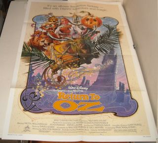 1985 Walt Disney Pictures Return To Oz 1 Sheet Movie Poster Nicol Williamson