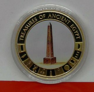 Cook Islands 2013 Coin Treasures Of Ancient Egypt Egyptian Obelisk With