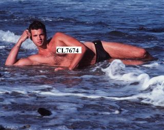 Lorenzo Lamas In A Speedo At The Beach Near His Malibu Home Beefcake Photo