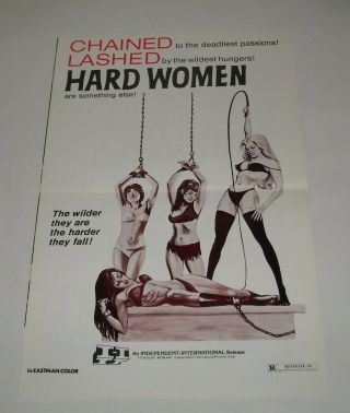 Hard Women Promo Movie Press Book Pressbook Judy Winter Sexploitation Gga