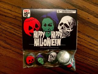 Button Pin Set Halloween Iii Season Of The Witch Silver Shamrock Devils Workshop