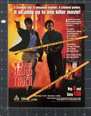 The Hard Truth_original 1994 Trade Print Ad Promo_eric Roberts_michael Rooker