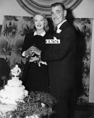 Clark Gable And Sylvia Stanley At Their Wedding At The Ranch Home Of A Friend
