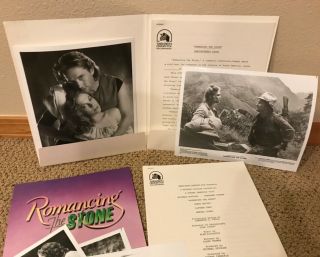 1984 Romancing The Stone Movie Promo Press Kit W 8x10 Photos 20th Century Fox