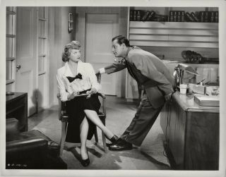 Lucille Ball,  William Holden Orig 1949 Scene Still Miss Grant Takes Richmond