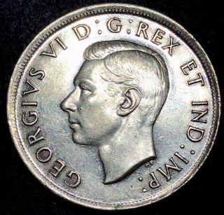 Canada,  1939 Silver Dollar,  Unc