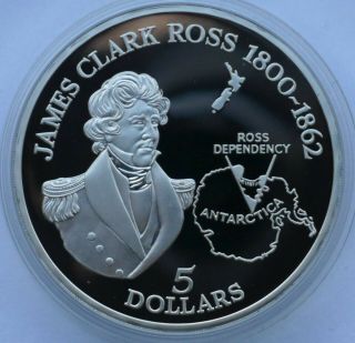 Zealand 5 Dollars,  1995,  Antarctica