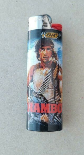 Bic Rambo Lighter Sylvester Stallone Movie.  Us Army Special Forces Veteran