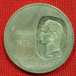 Vicuscoin - Venezuela - Silver - 10 Bolivares - Year 1973