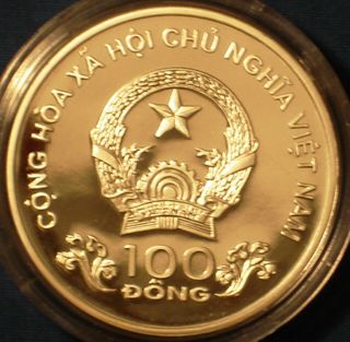 Vietnam 100 dong Silver Proof 1999 Sydney Olympics Discus Track & Field Sports 2