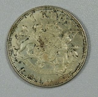 Silver - World Coin - 1906 Sweden 1 Krona - World Silver Coin