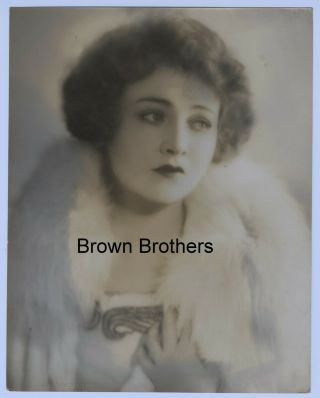 1920s Hollywood Betty Compson Oversized Dbw Photo Blind Stamp Melbourne Spurr