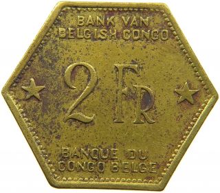 Belgian Congo 2 Francs 1943 T85 077