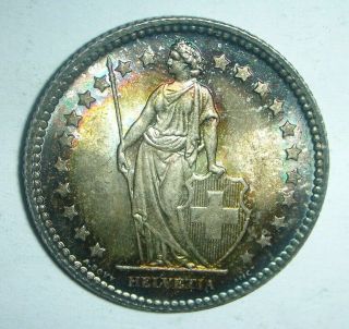 Switzerland 1921 B Helvetia 1 Franc