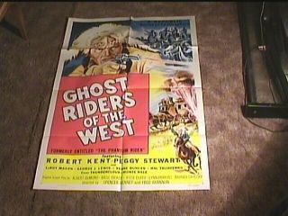 Ghost Riders Of The West 1954 Orig Movie Poster Serial