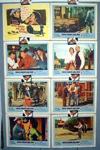 1956 Man From Del Rio Movie Lobby Card Set Of 8 Anthony Quinn (h4868 - Mh)