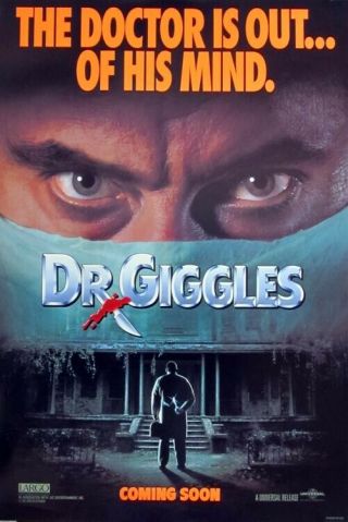 Dr.  Giggles Great 27x40 Rolled Movie Poster 1992 Last One (th25)