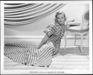 Franciska Gaal 1930s Paramount Promo Portrait Photo 1930s Fashion