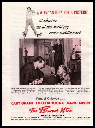 1948 Cary Grant Loretta Young David Niven " The Bishop 