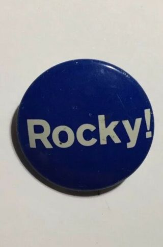 Vintage Rocky Balboa Movie Memorabilia Promo Button Pin 1980’s Boxing Italian