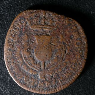 6 Pence 1679 Scotland Km 115 Copper Écosse King Charles Ii Bawbee