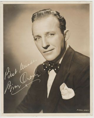 Bing Crosby Vintage 1930s Large 8x10 Movie Star Fan Photo P1452 - 1284 E3