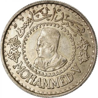 [ 872138] Coin,  Morocco,  Mohammed V,  500 Francs,  1956,  Paris,  Au (50 - 53),  Silver