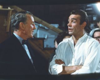 Sean Connery Ian Fleming Rare On Set Of Dr.  No James Bond 8x10 Photo