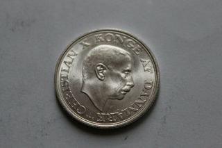 Denmark 2 Kroner 1945 Silver Nr.  489 @