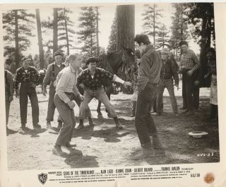 Guns Of The Timberland " Alan Ladd " 1960 U.  S.  8x10 B&w Press Still Photo