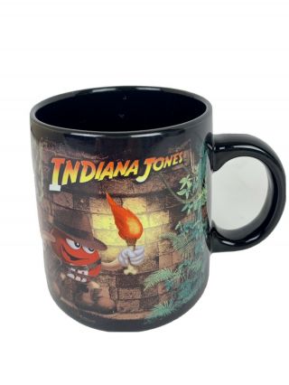 M&ms Indiana Jones Lucasfilm 2008 Cup Mug Black Graduated Mars