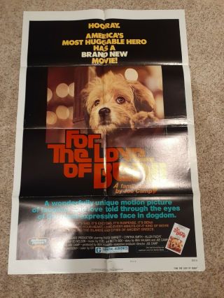 For The Love Of Benji 1977 Us One Sheet Movie Poster