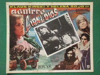 Klaus Kinski Aguirre The Wrath Of God Helena Rojo Spanish Mexican Lobby Card 4