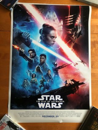Star Wars: Episode Ix - The Rise Of Skywalker Double Sided Poster 2020 27 " X40 "
