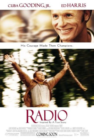 Radio Movie Poster 2 Sided Final 27x40 Ed Harris Cuba Gooding Jr.