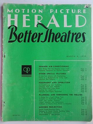 Better Theatres - Motion Picture Herald - March 4,  1939 - Movie Theatres