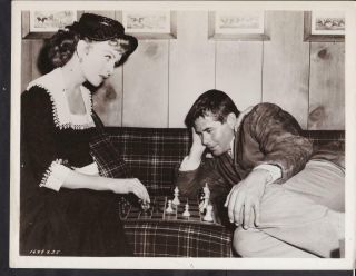 Glenn Ford Jeanne Crain Fastest Gun Alive 1956 Behind Scene Movie Photo 33749