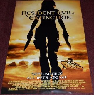 Resident Evil: Extinction 2007 Orig.  27x40 Movie Poster Milla Jovovich Horror