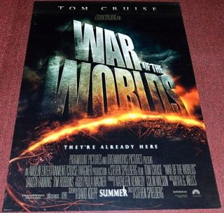 The War Of The Worlds 2005 Orig.  Ds Adv.  27x40 Movie Poster Tom Cruise Sci - Fi