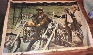 1969 Easy Rider Poster Fonda Hopper Nicholson Motorcycle