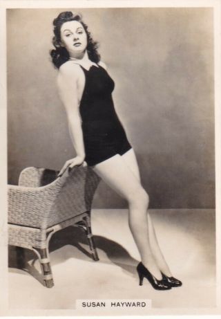Susan Hayward - Ardath Hollywood Starlet Pin - Up/cheesecake 1938 Cig Card